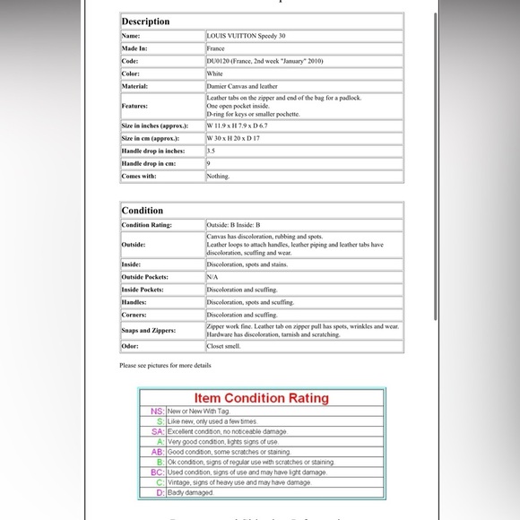 Louis Vuitton White and Tan Checkered Satchel - Picture 14 of 14